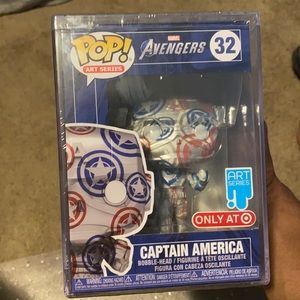Captain America art series funko pop